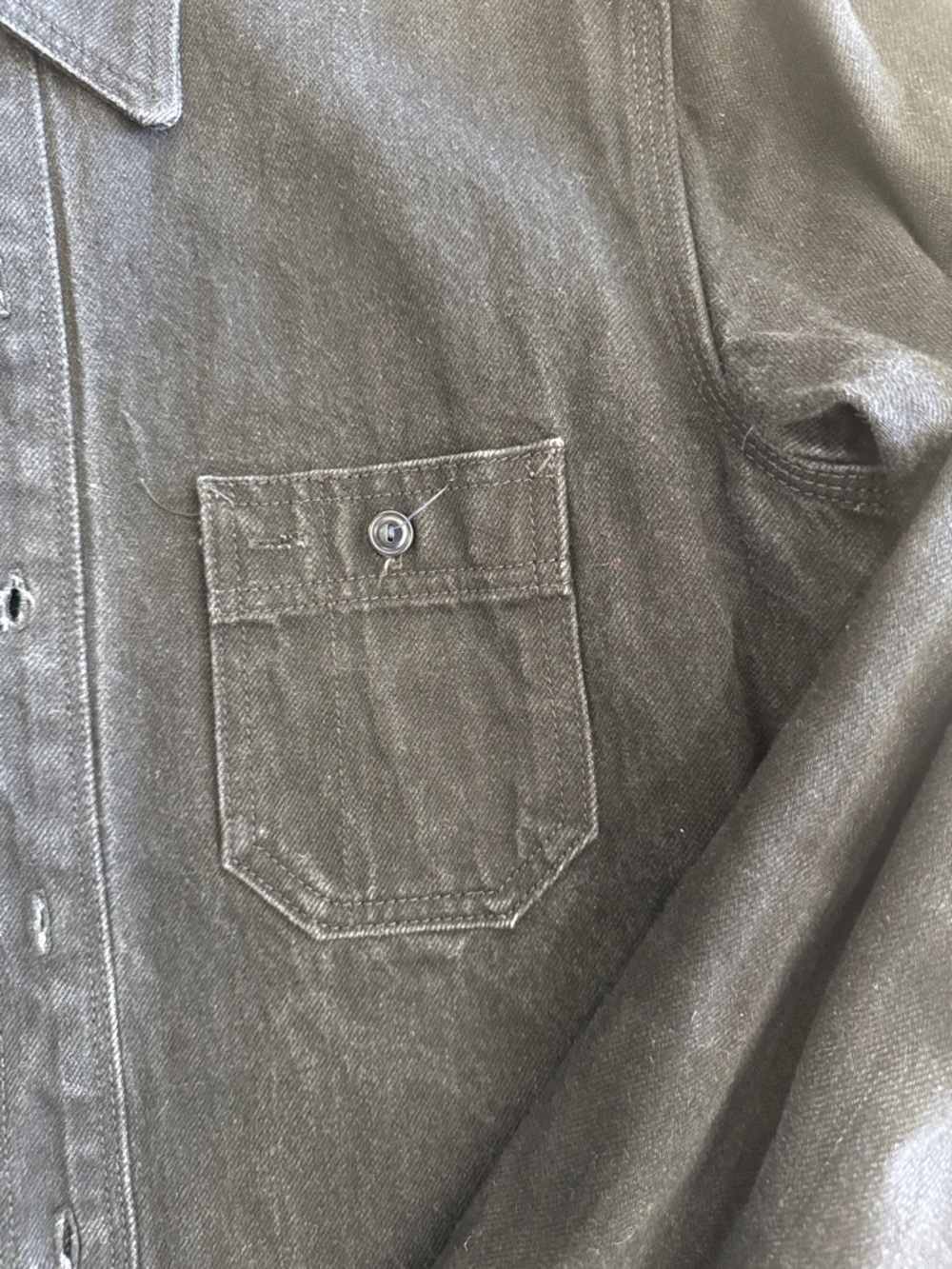 Gustin Black Button-Front Shirt Jacket - Picture 4 of 10